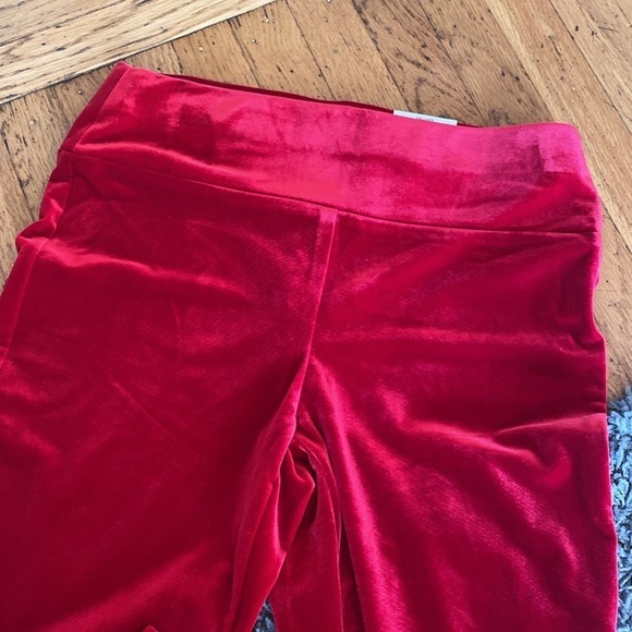 NWT INC Red Velvet Mid Rise Skinny Leg Stretchy Pants Size 8 - Picture 5 of 15